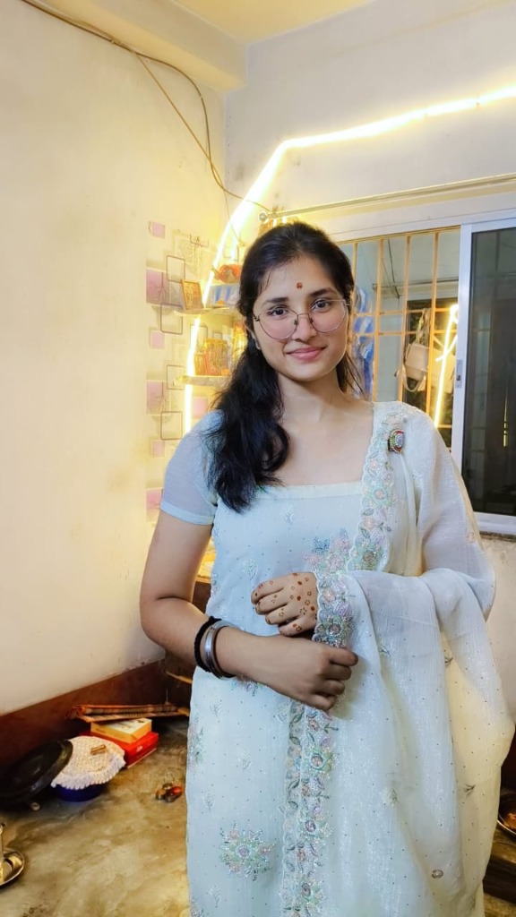 Bhondu in white salwar suit